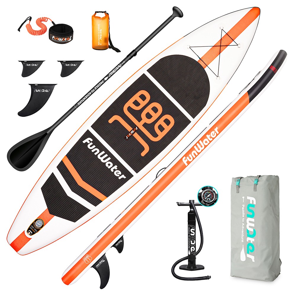 

FunWater Cruise SUPFW03A Inflatable Stand Up Paddle Board 335x84x15cm Ultra-Light for All Levels with 10L Dry Bag Travel Backpack