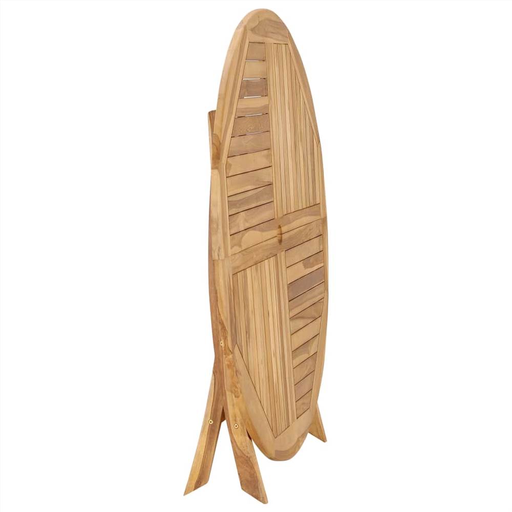 Folding Garden Table ? 120 cm Solid Teak Wood