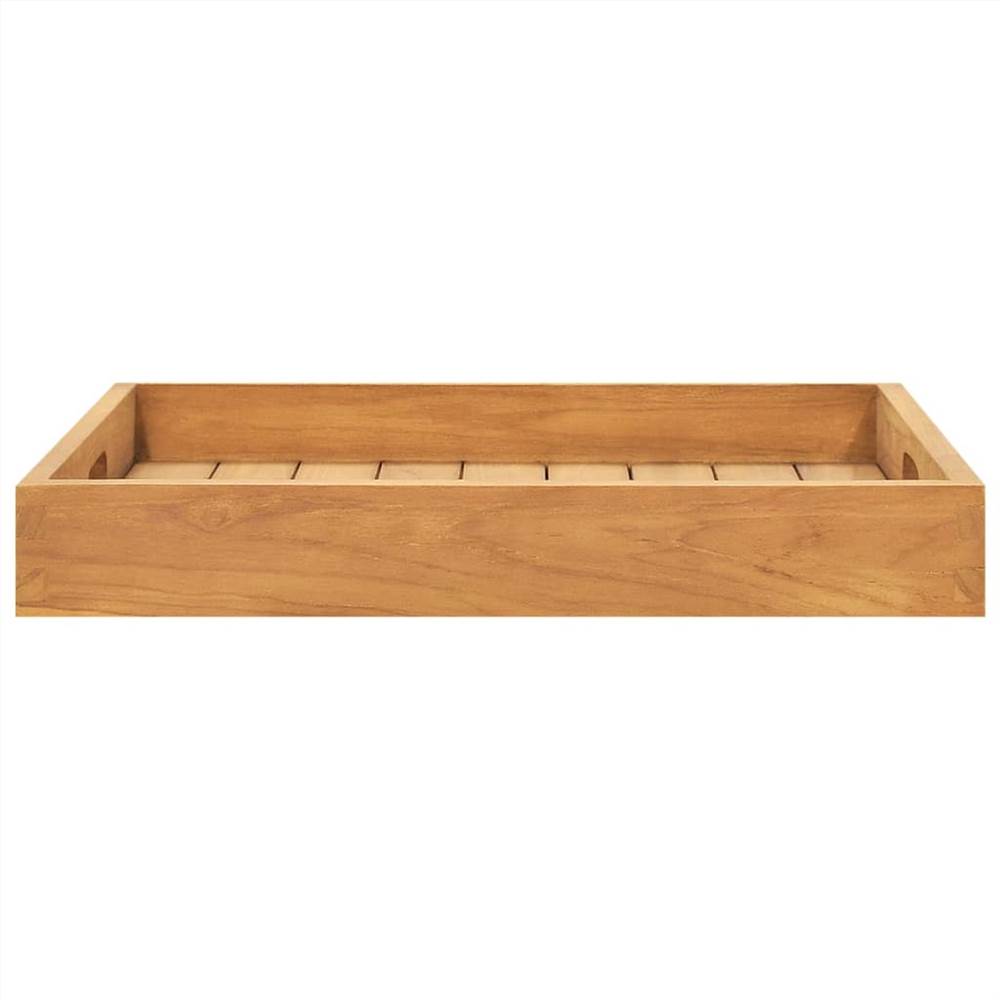 Serving Tray 50x50 cm Solid Teak Wood