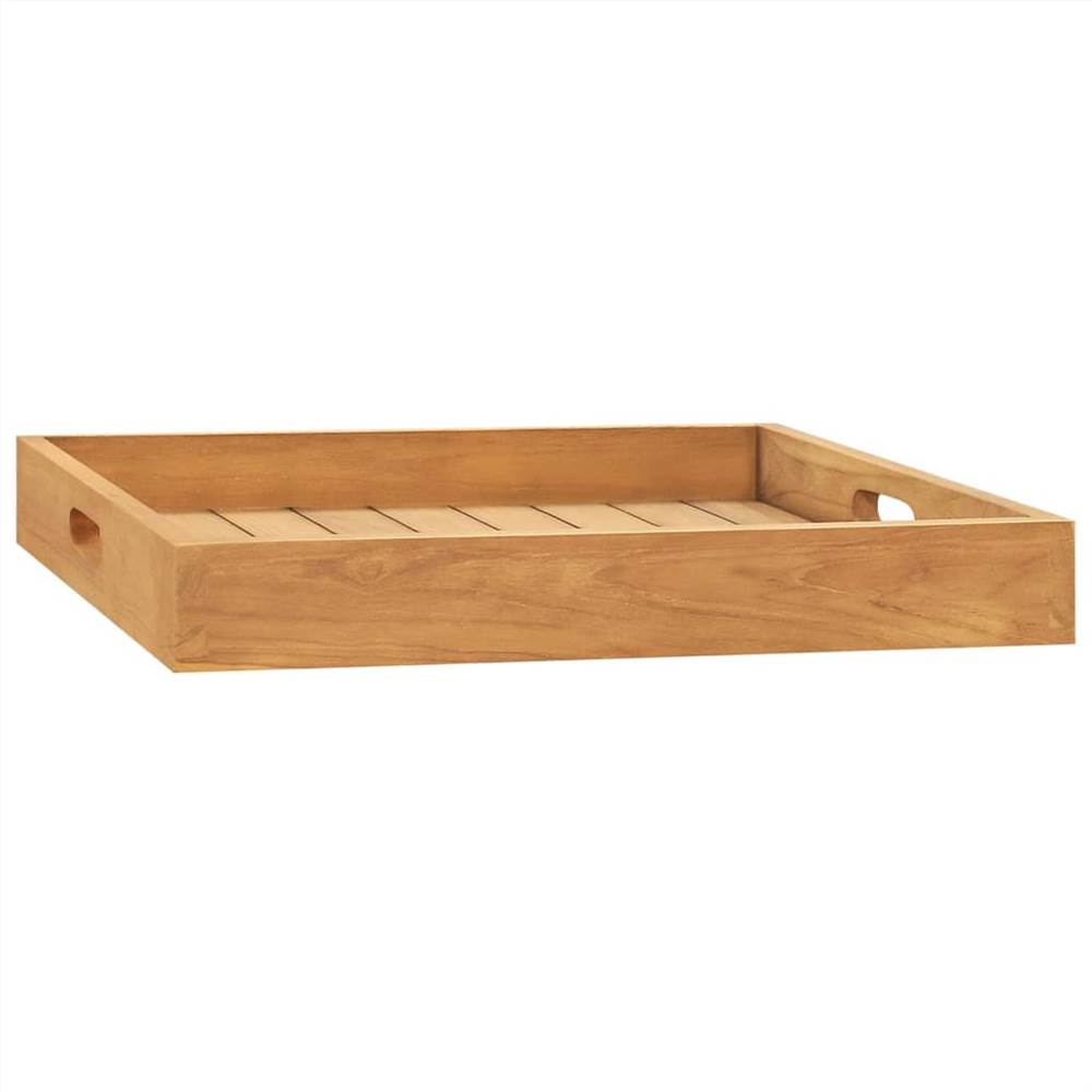 Serving Tray 50x50 cm Solid Teak Wood