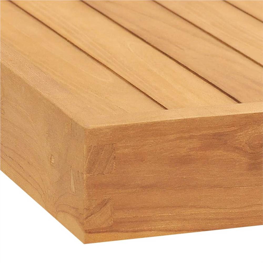 Serving Tray 50x50 cm Solid Teak Wood