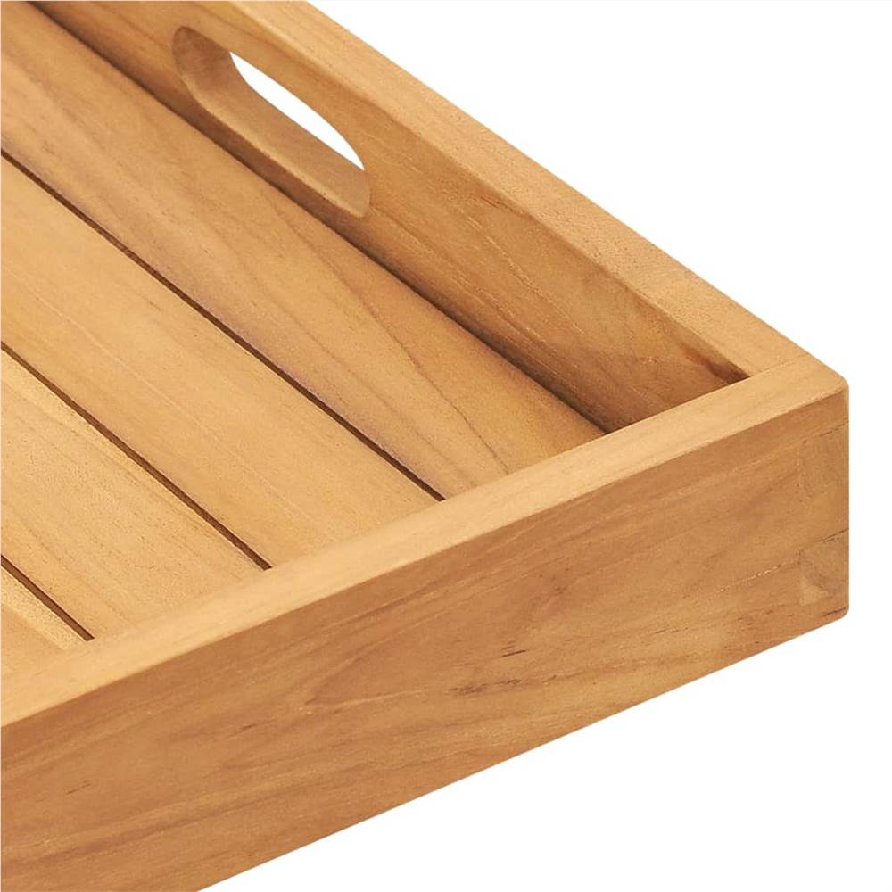 Serving Tray 50x50 cm Solid Teak Wood