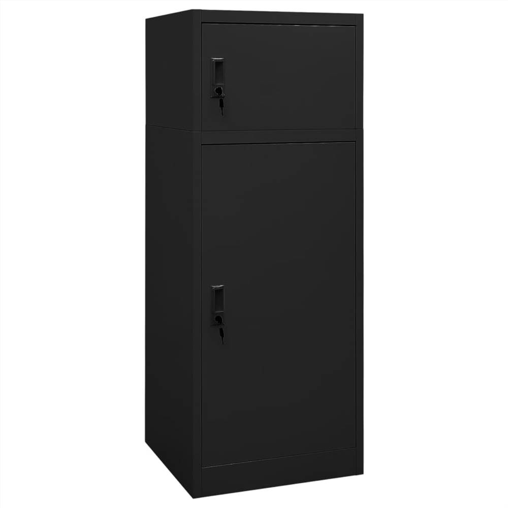 

Saddle Cabinet Black 53x53x140 cm Steel