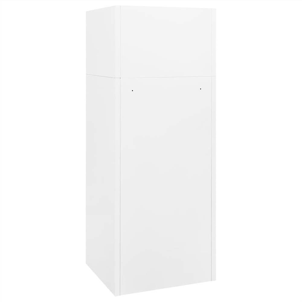 Saddle Cabinet White 53x53x140 cm Steel