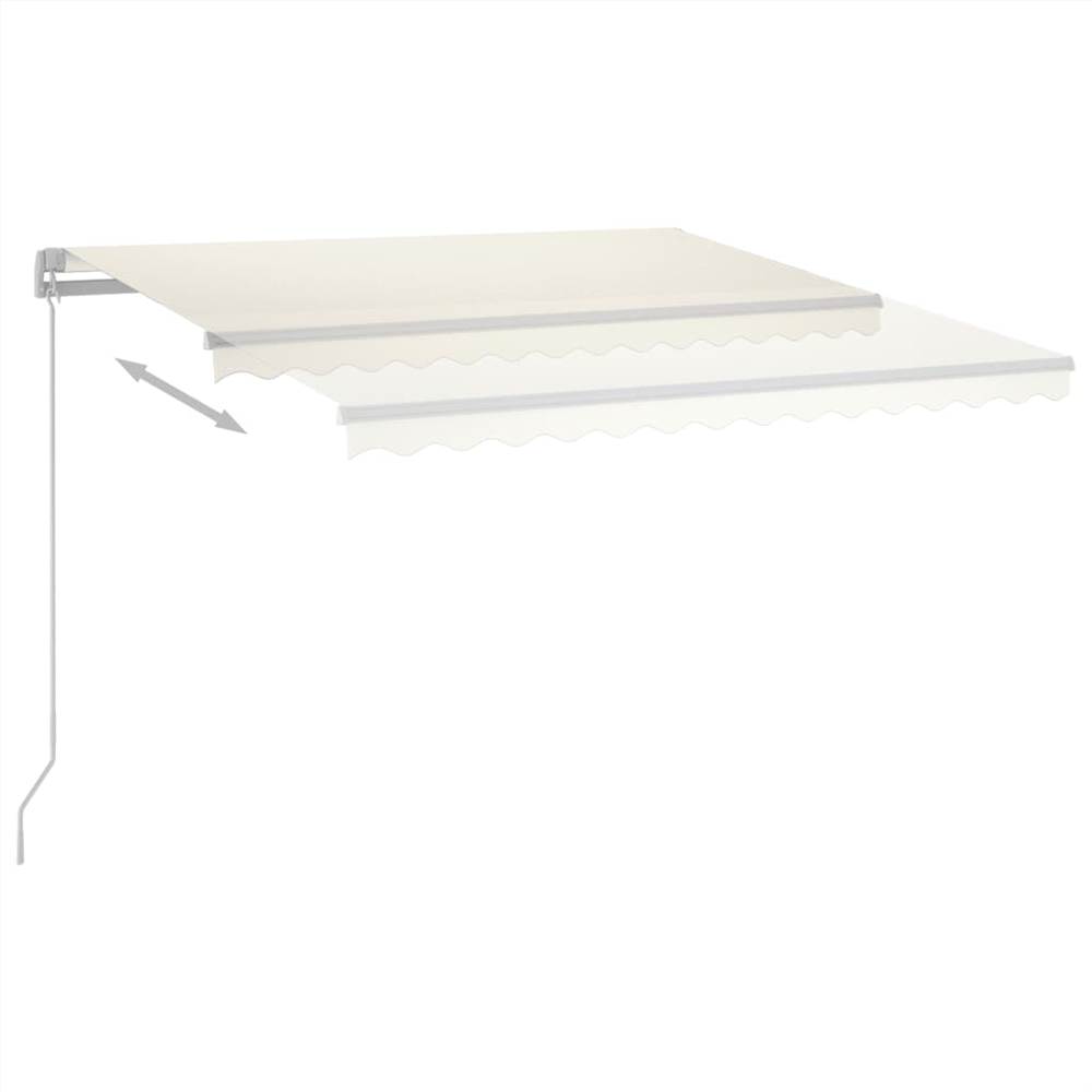 Automatic Awning with LED & Wind Sensor 3x2.5 m Cream