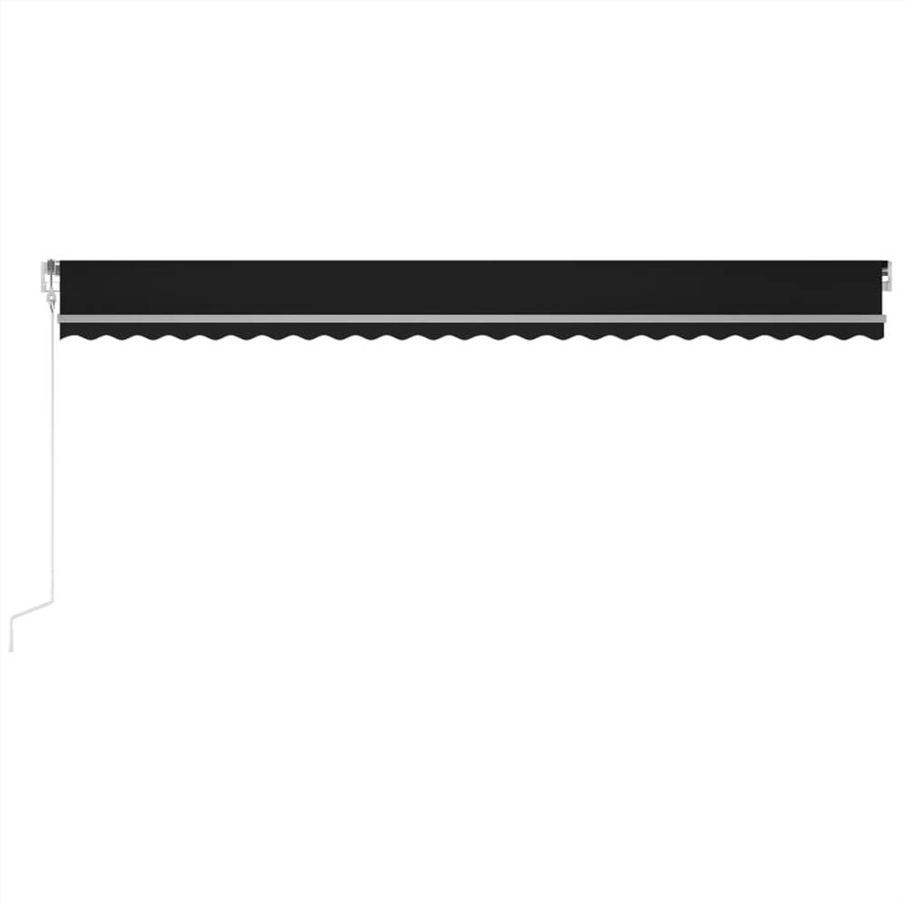 Automatic Awning with LED&Wind Sensor 600x350 cm Anthracite