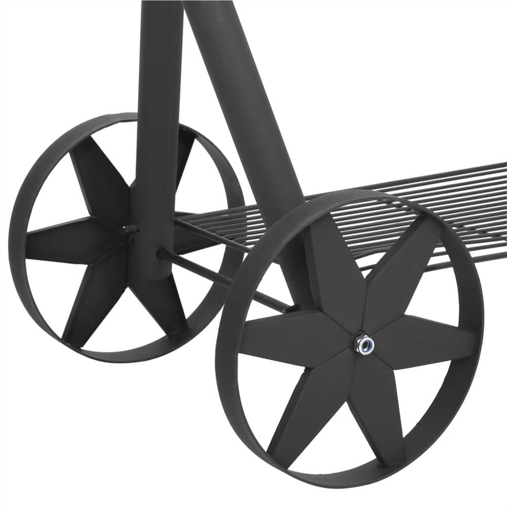 BBQ Charcoal Smoker with Bottom Shelf Black Heavy XXL