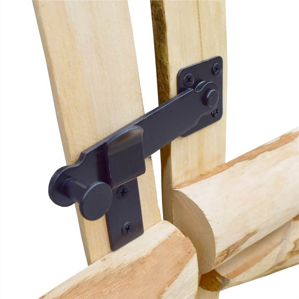Double Fence Gate Hazel Wood 300x120 cm