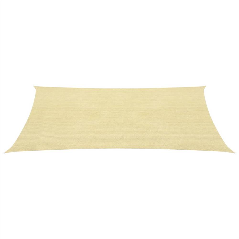 Sunshade Sail 160 g/m² Beige 3x3 m HDPE