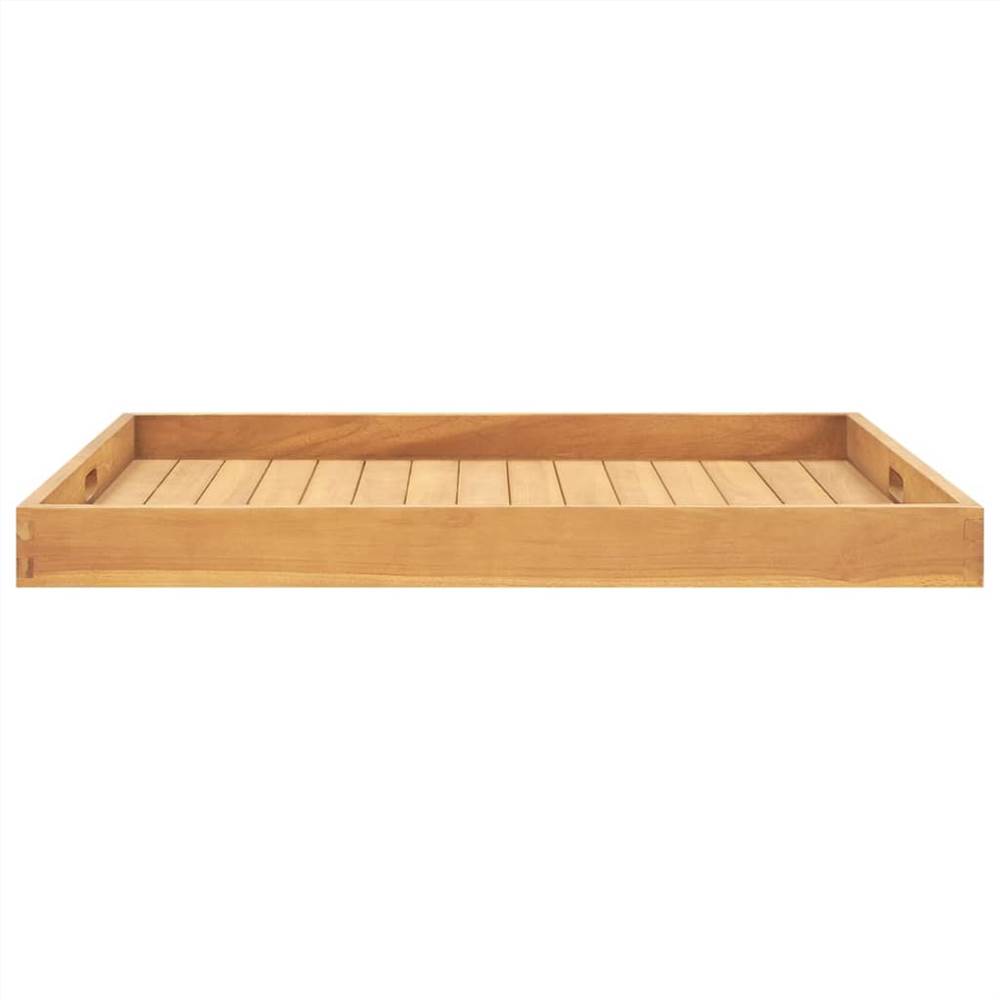 Serving Tray 80x80 cm Solid Teak Wood