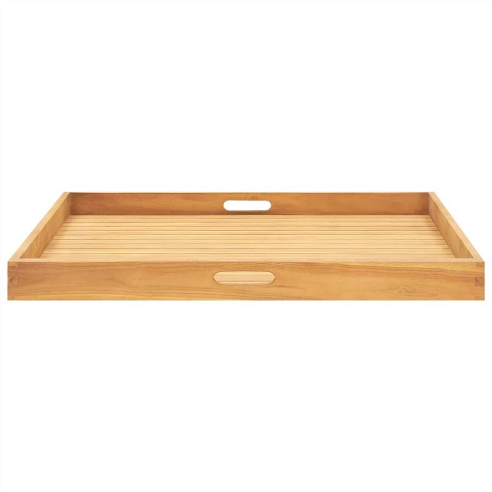 Serving Tray 80x80 cm Solid Teak Wood