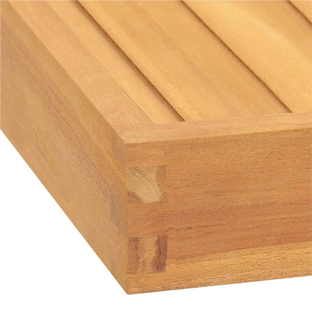 Serving Tray 80x80 cm Solid Teak Wood