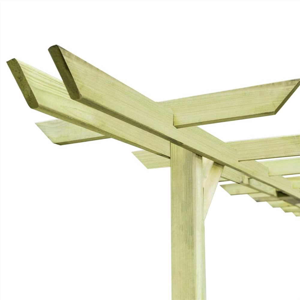 Garden Pergola Impregnated Pinewood 360x200x60 cm