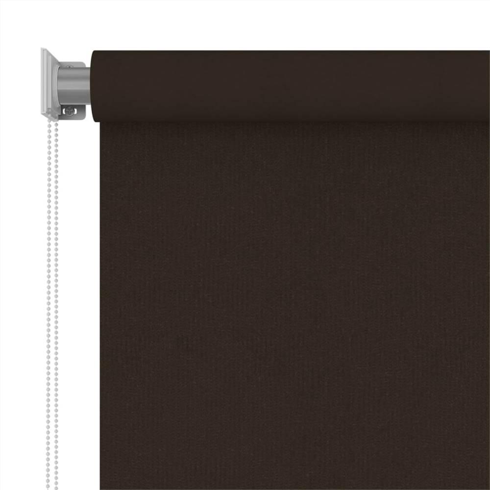 Outdoor Roller Blind 140x230 cm Brown HDPE