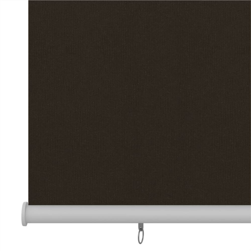 Outdoor Roller Blind 140x230 cm Brown HDPE