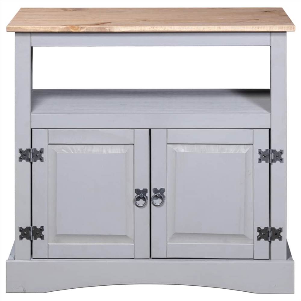 TV Cabinet Mexican Pine Corona Range Grey 80x43x78 cm
