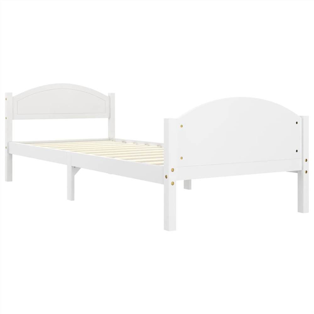 Bed Frame with 2 Drawers Dark Grey Solid Wood Pine 100x200 cm