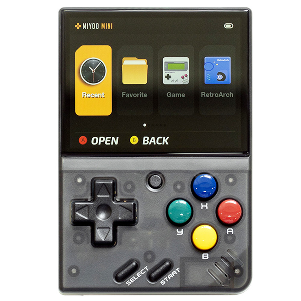 

Miyoo Mini 128GB Handheld Game Console, 10000 Games, 2.8Inch IPS Screen, One Click Archive, 4-5 Hours Battery Life, CPS FBA FC GB GBA GBC WSC SFC MD PS Simulators, Black