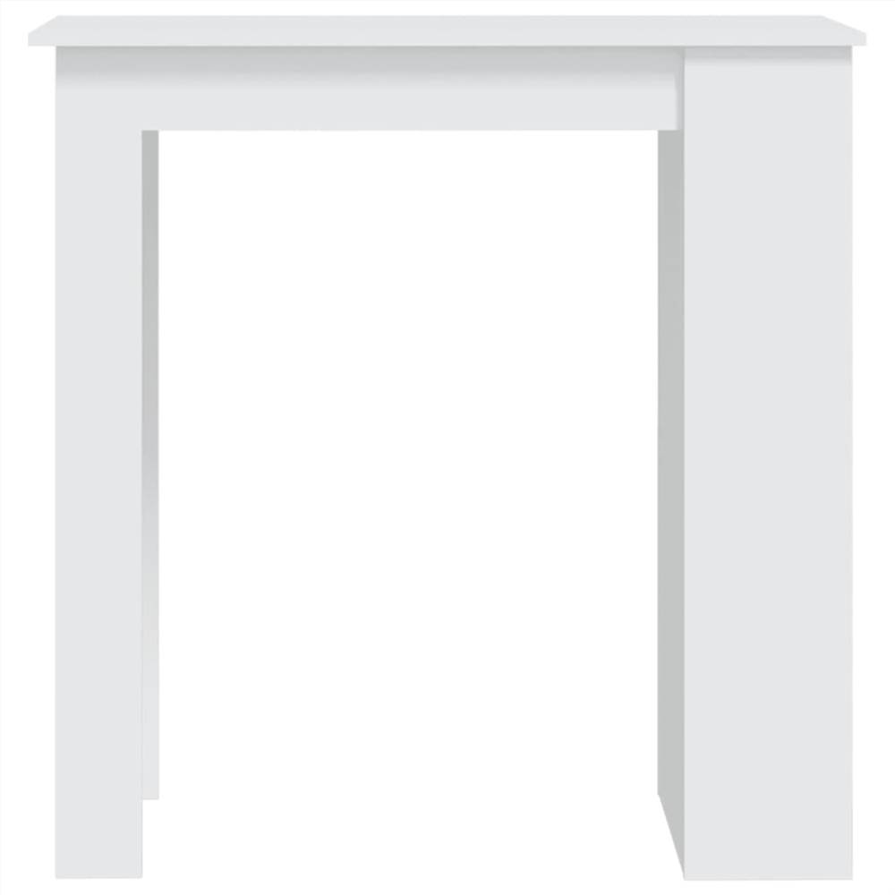 Bar Table with Storage Rack White 102x50x103.5 cm Chipboard