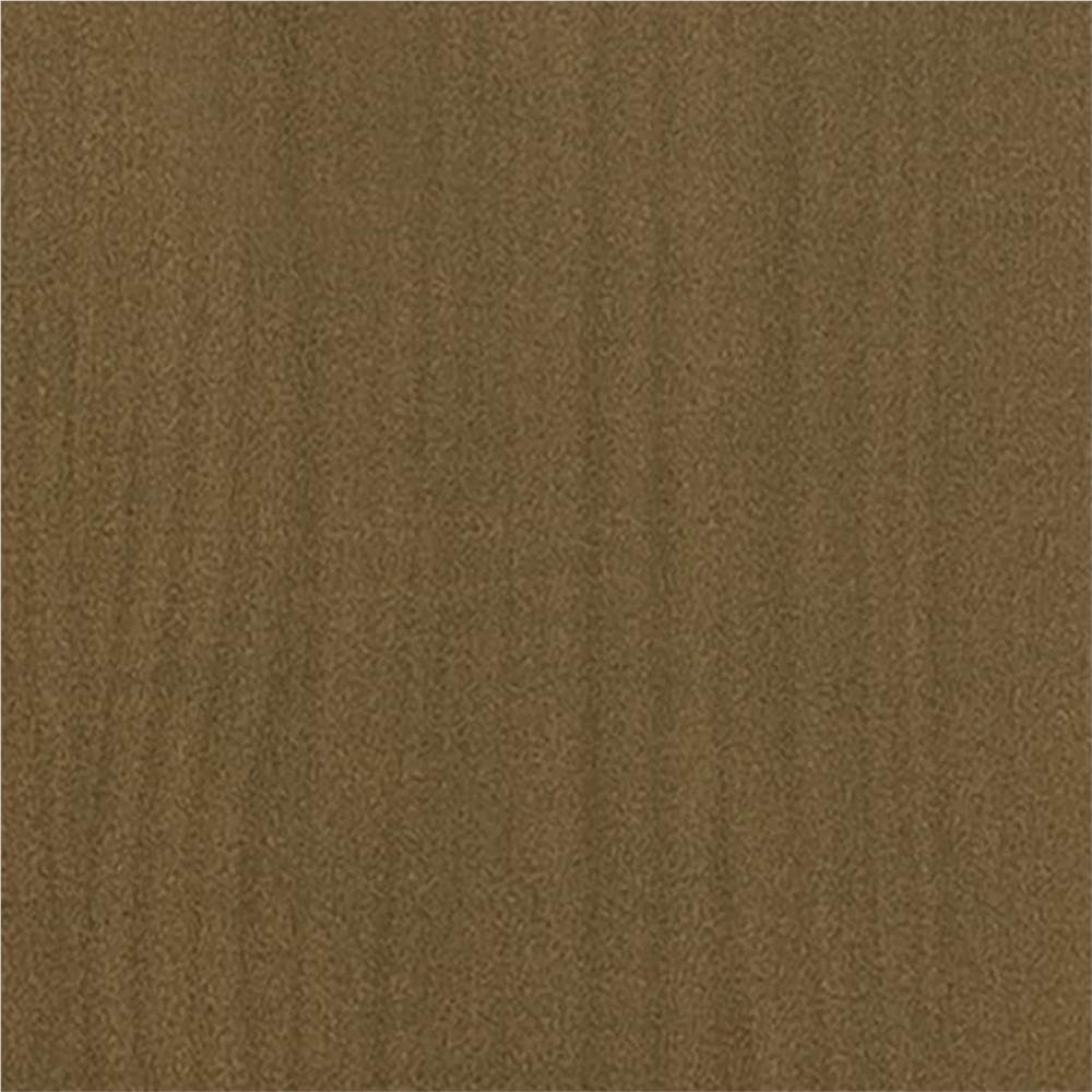 Bed Frame Honey Brown Solid Pinewood 90x200 cm