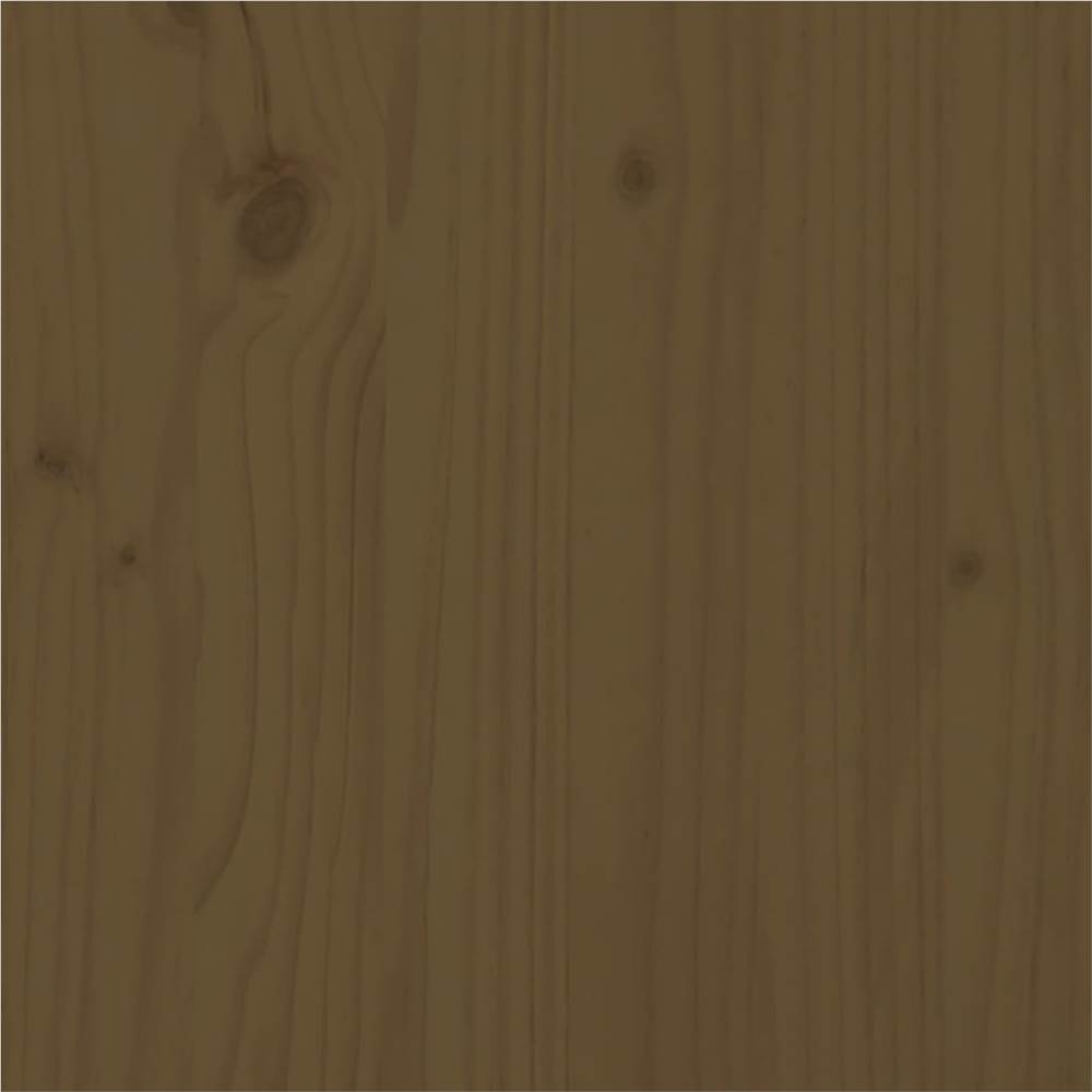 Bed Frame Solid Wood Pine 160x200 cm Honey Brown 5FT King Size