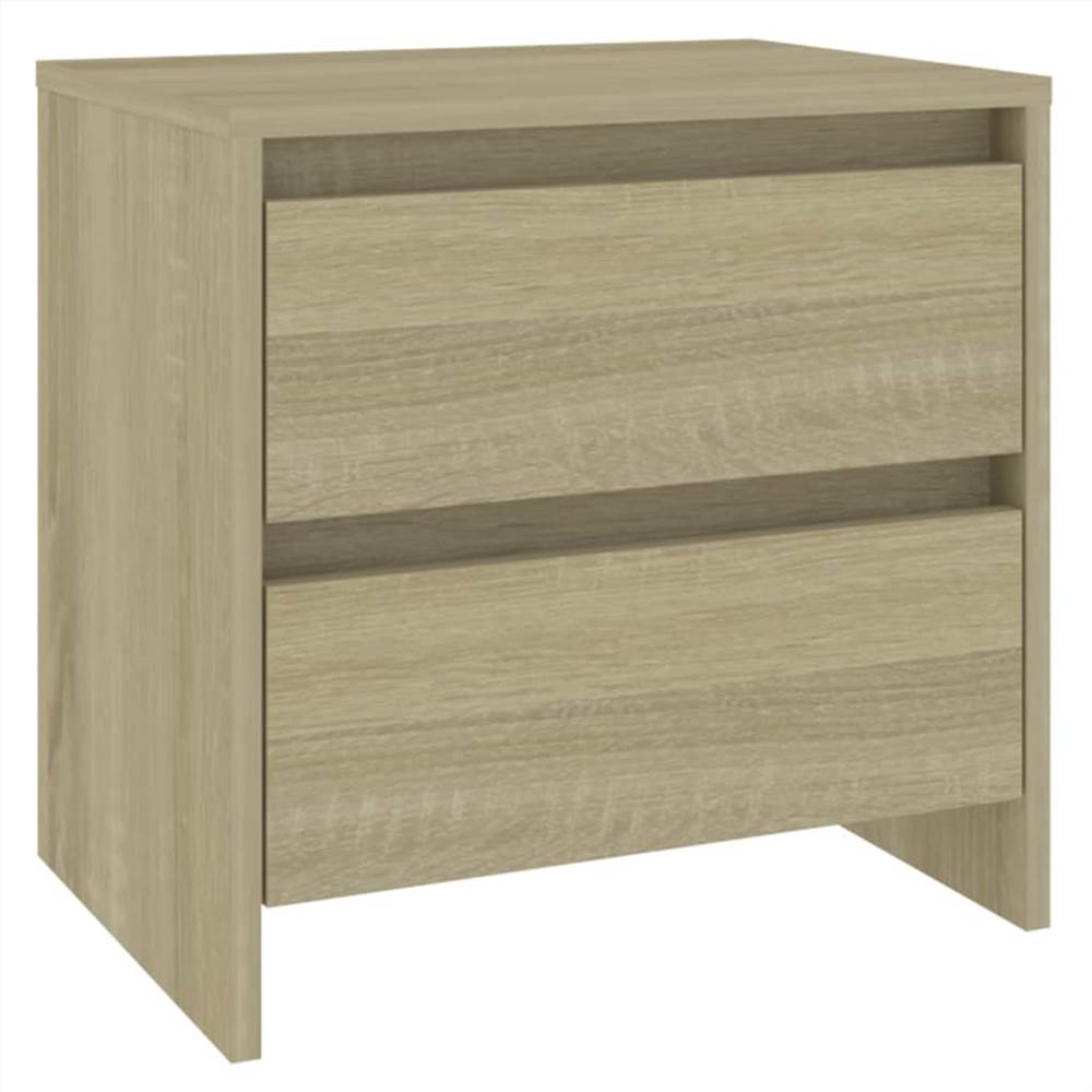 Bedside Cabinet Sonoma Oak 45x34.5x44.5 cm Chipboard