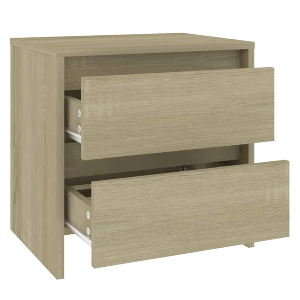 Bedside Cabinet Sonoma Oak 45x34.5x44.5 cm Chipboard