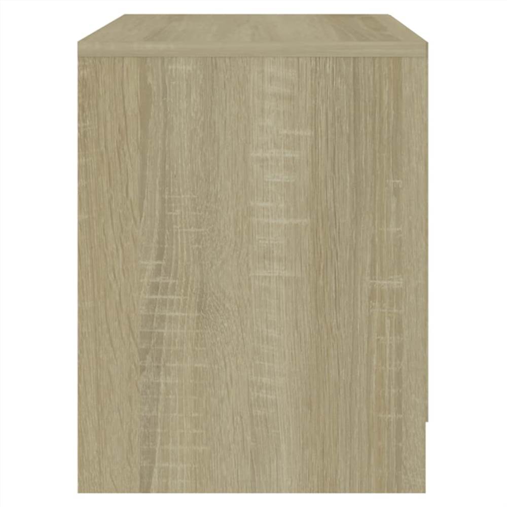 Bedside Cabinet Sonoma Oak 45x34.5x44.5 cm Chipboard