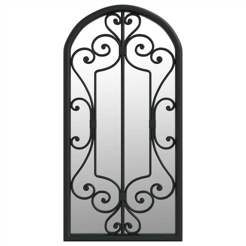 Mirror Black 70x30 cm Iron for Indoor Use