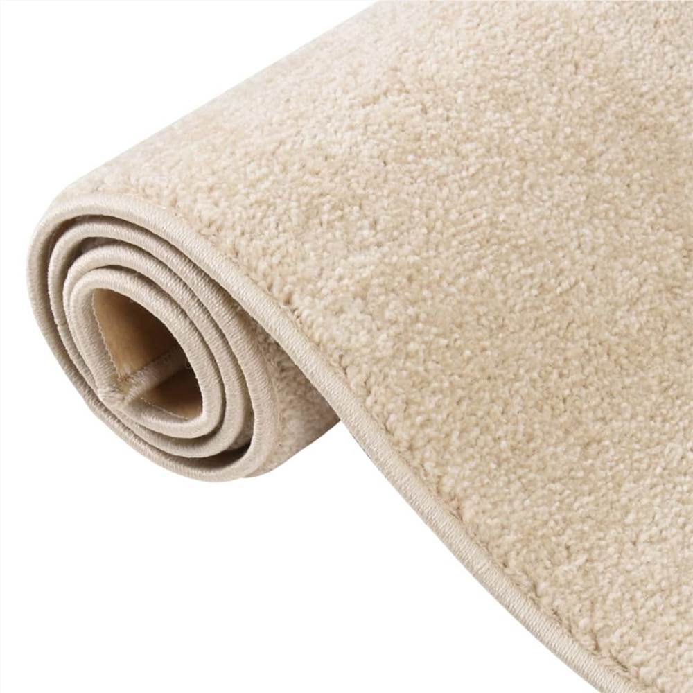 Rug Short Pile 140x200 cm Beige