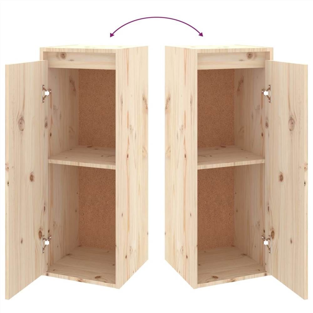 TV Cabinets 3 pcs Solid Wood Pine