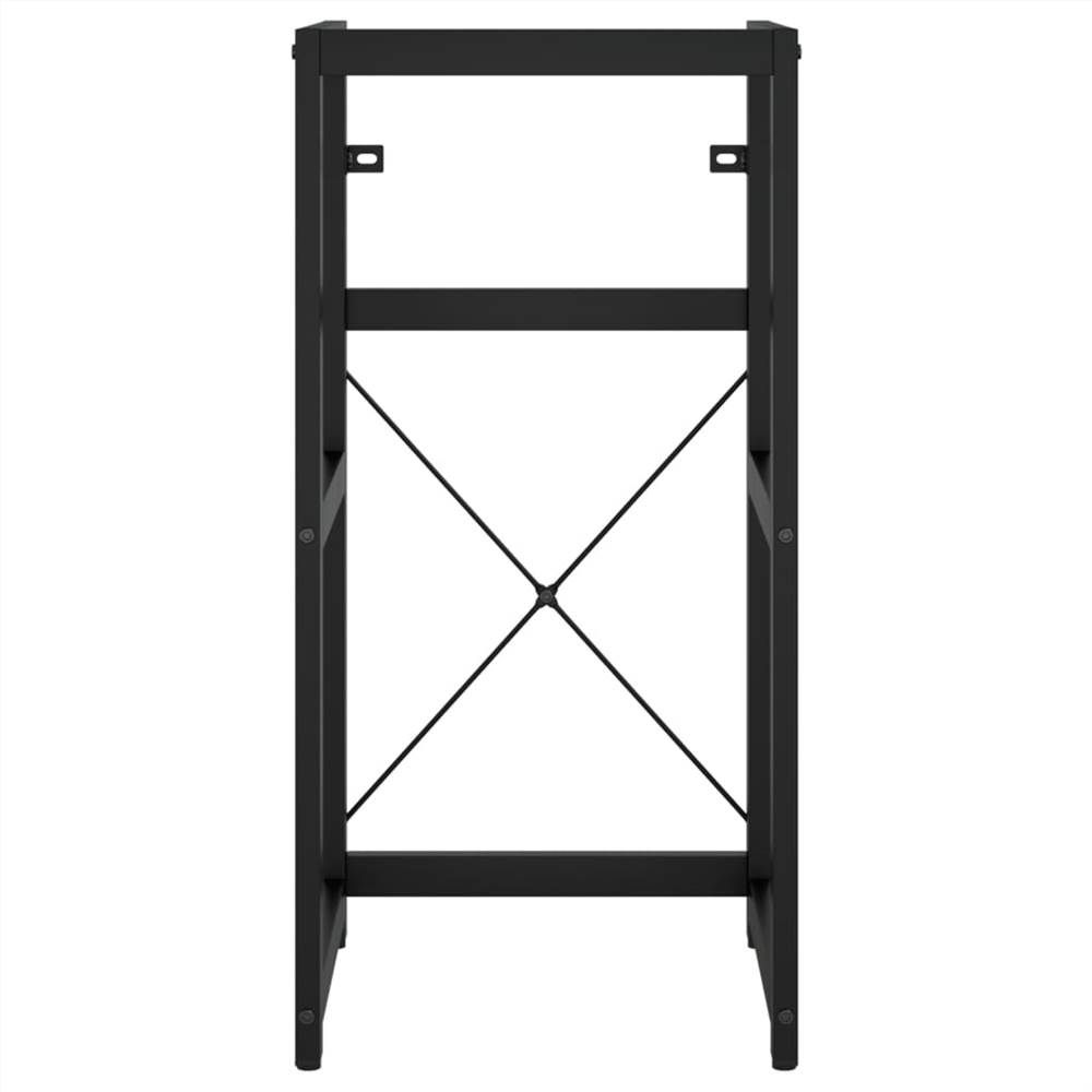 Bathroom Washbasin Frame with Built-in Basin Black Iron