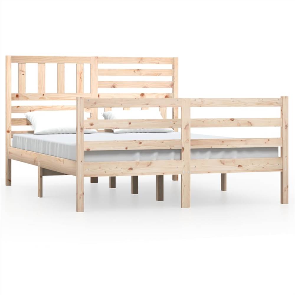 Bed Frame Solid Wood 120x190 cm 4FT Small Double