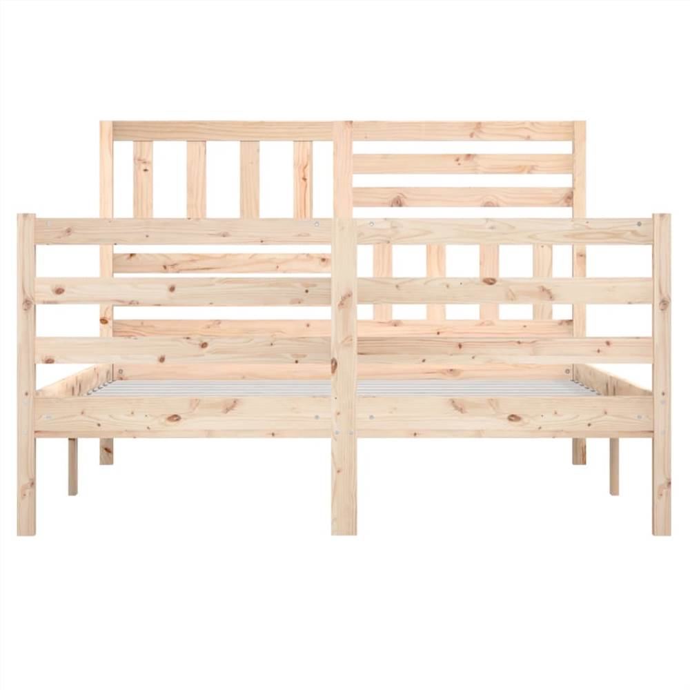 Bed Frame Solid Wood 120x190 cm 4FT Small Double