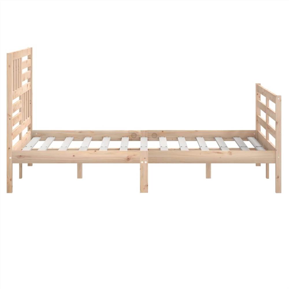 Bed Frame Solid Wood 120x190 cm 4FT Small Double