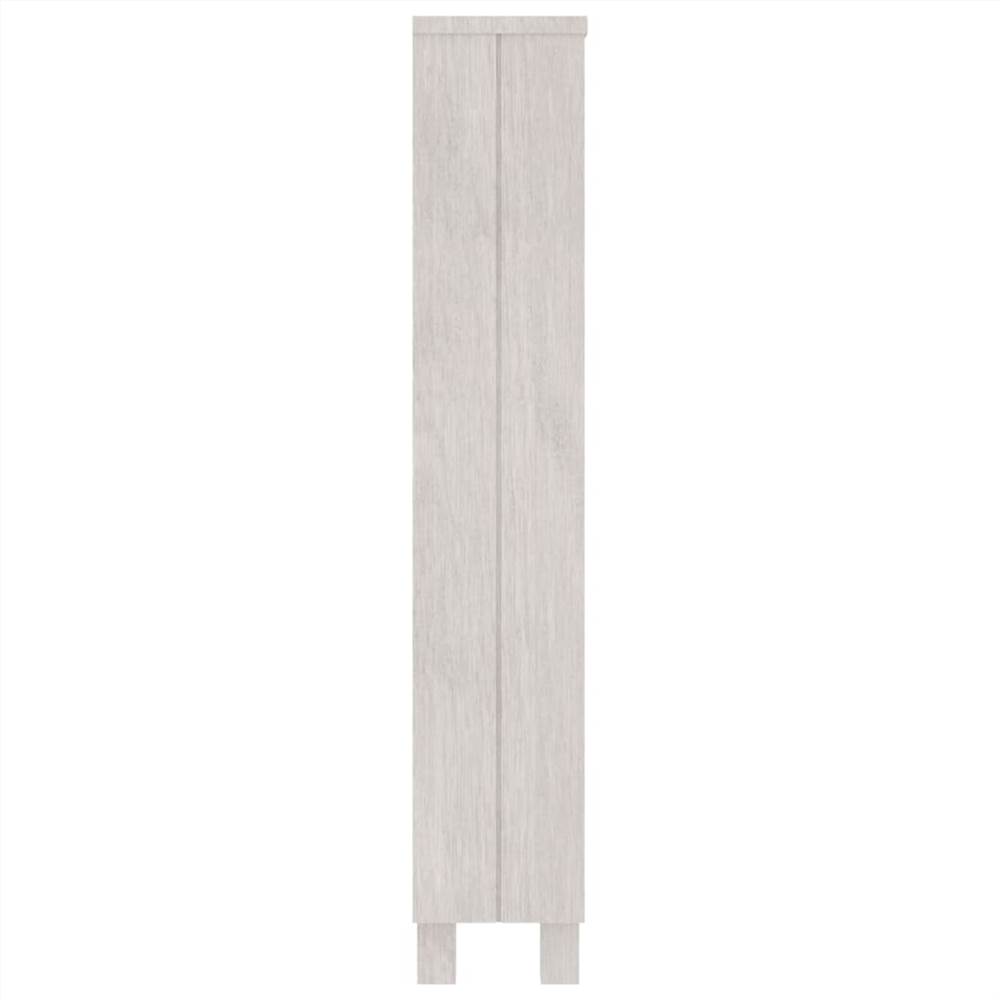CD Cabinet White 45x18x100 cm Solid Wood Pine