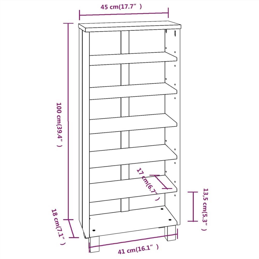 CD Cabinet White 45x18x100 cm Solid Wood Pine