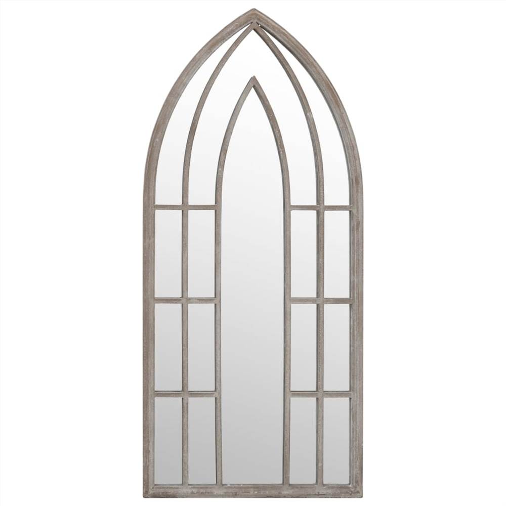Garden Mirror Sand 100x45 cm Iron for Outdoor Use