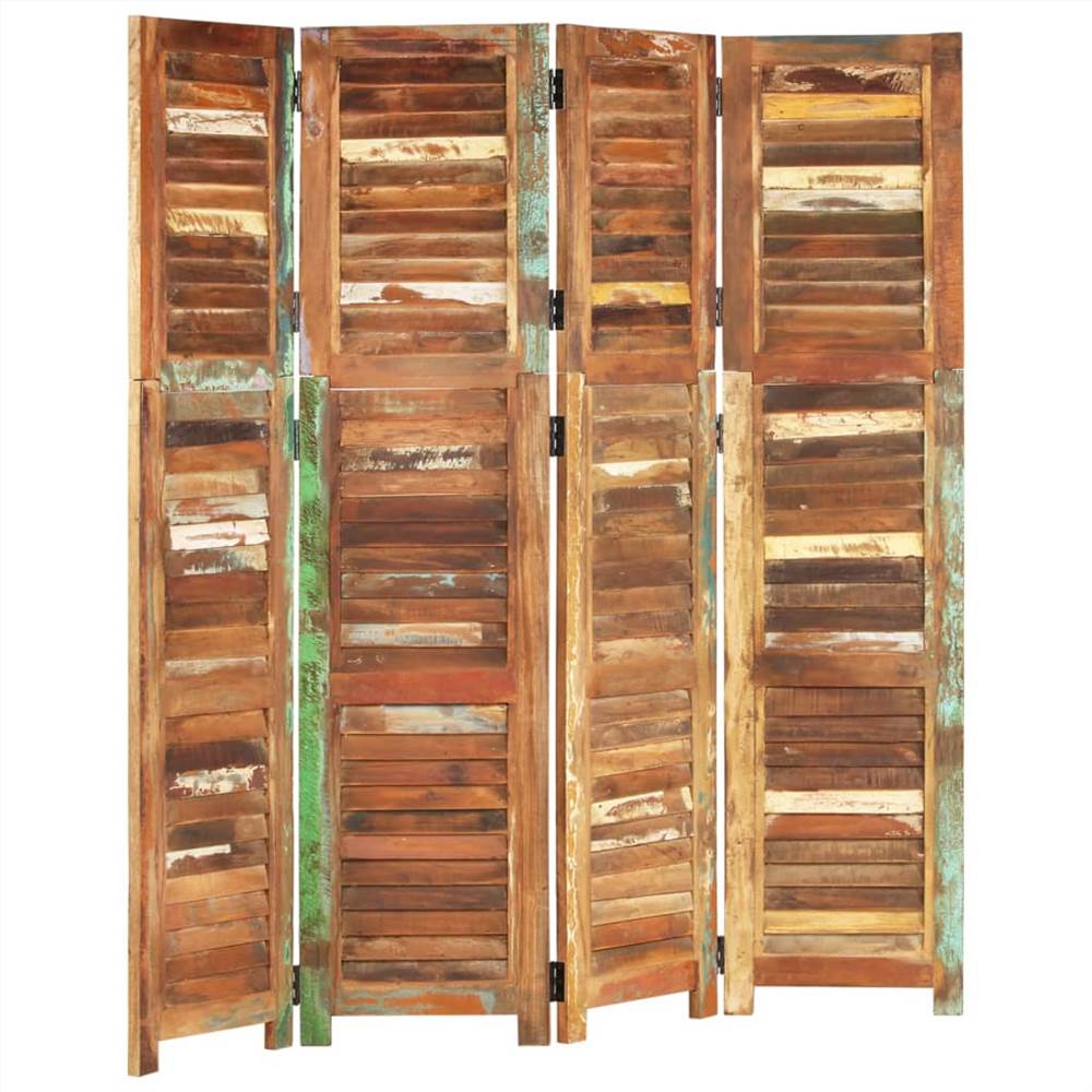 Room Divider 168 cm Solid Wood Reclaimed