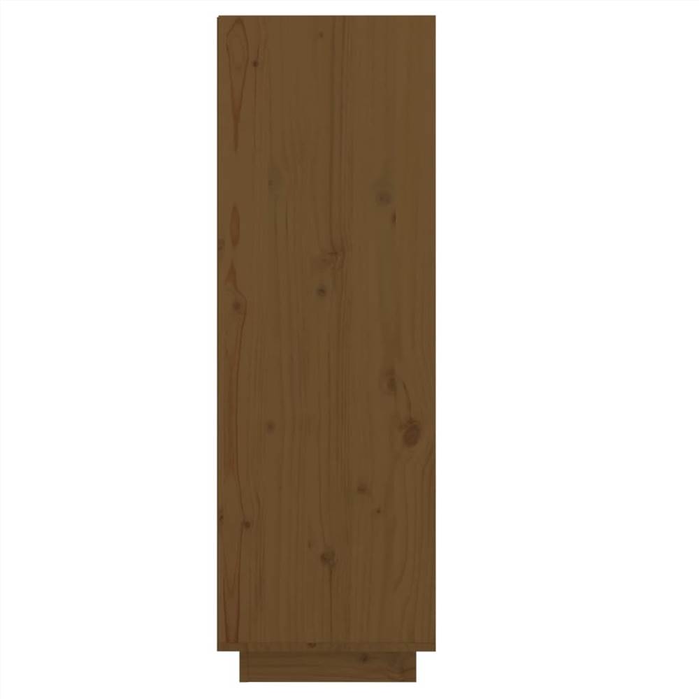Shoe Cabinet Honey Brown 34x30x105 cm Solid Wood Pine