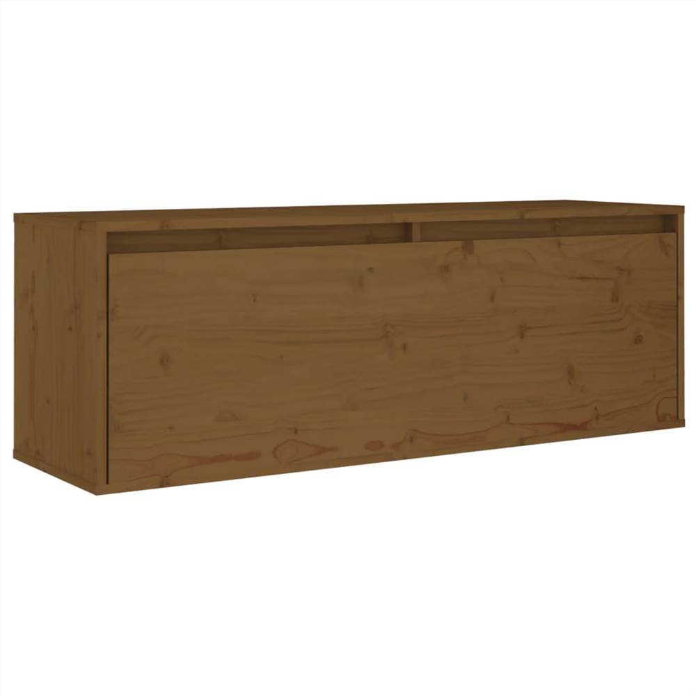 TV Cabinets 6 pcs Honey Brown Solid Wood Pine