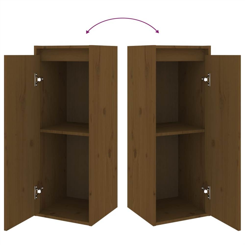 TV Cabinets 6 pcs Honey Brown Solid Wood Pine