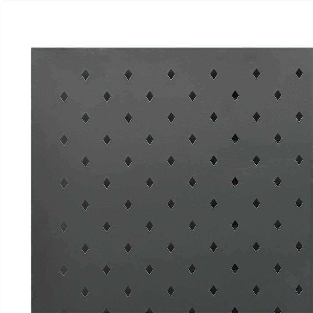 6-Panel Room Dividers 2 pcs Anthracite 240x180 cm Steel