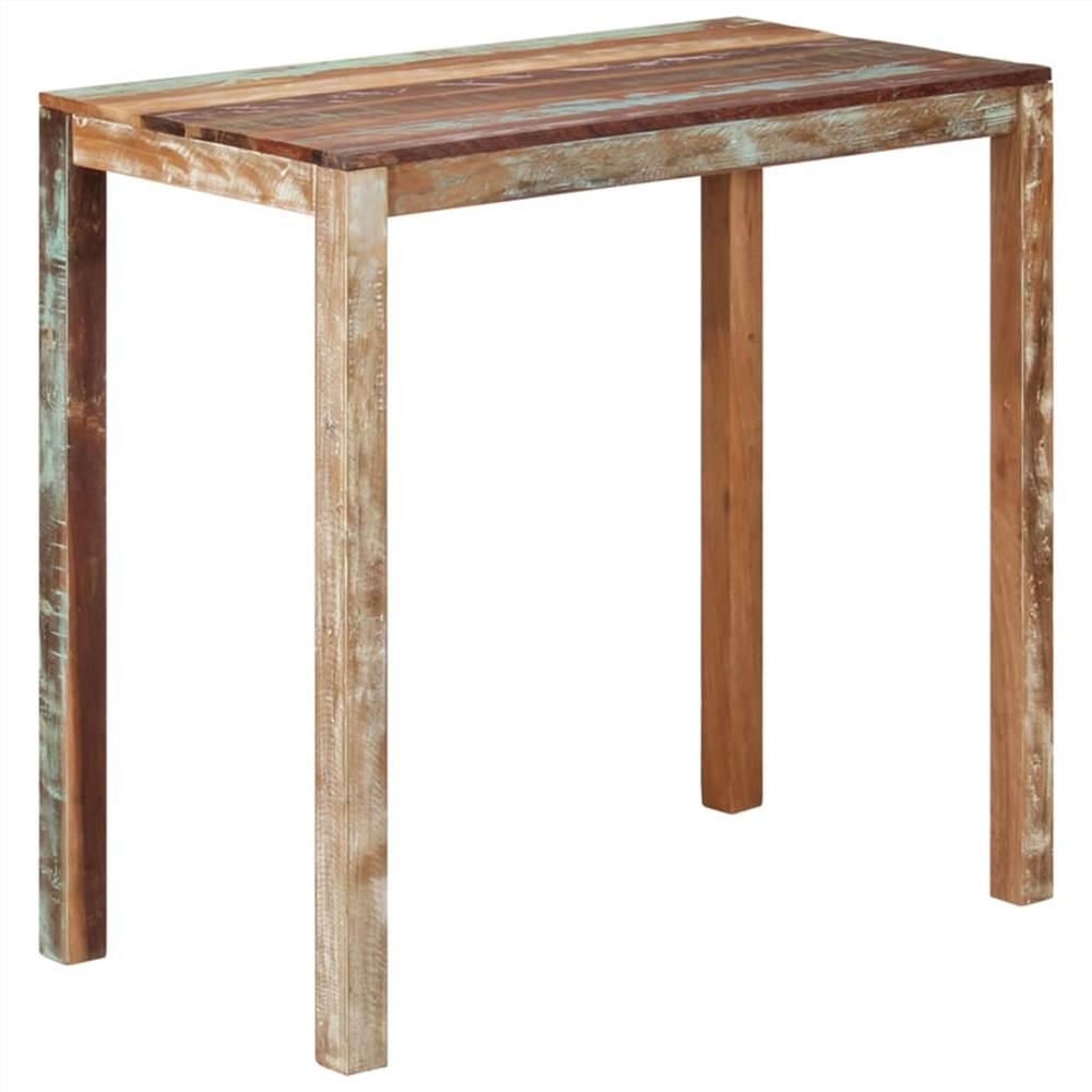 Bar Table 112x60x108 cm Solid Reclaimed Wood