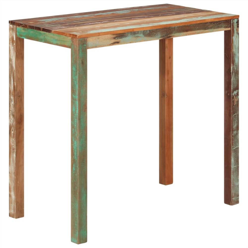 Bar Table 112x60x108 cm Solid Reclaimed Wood