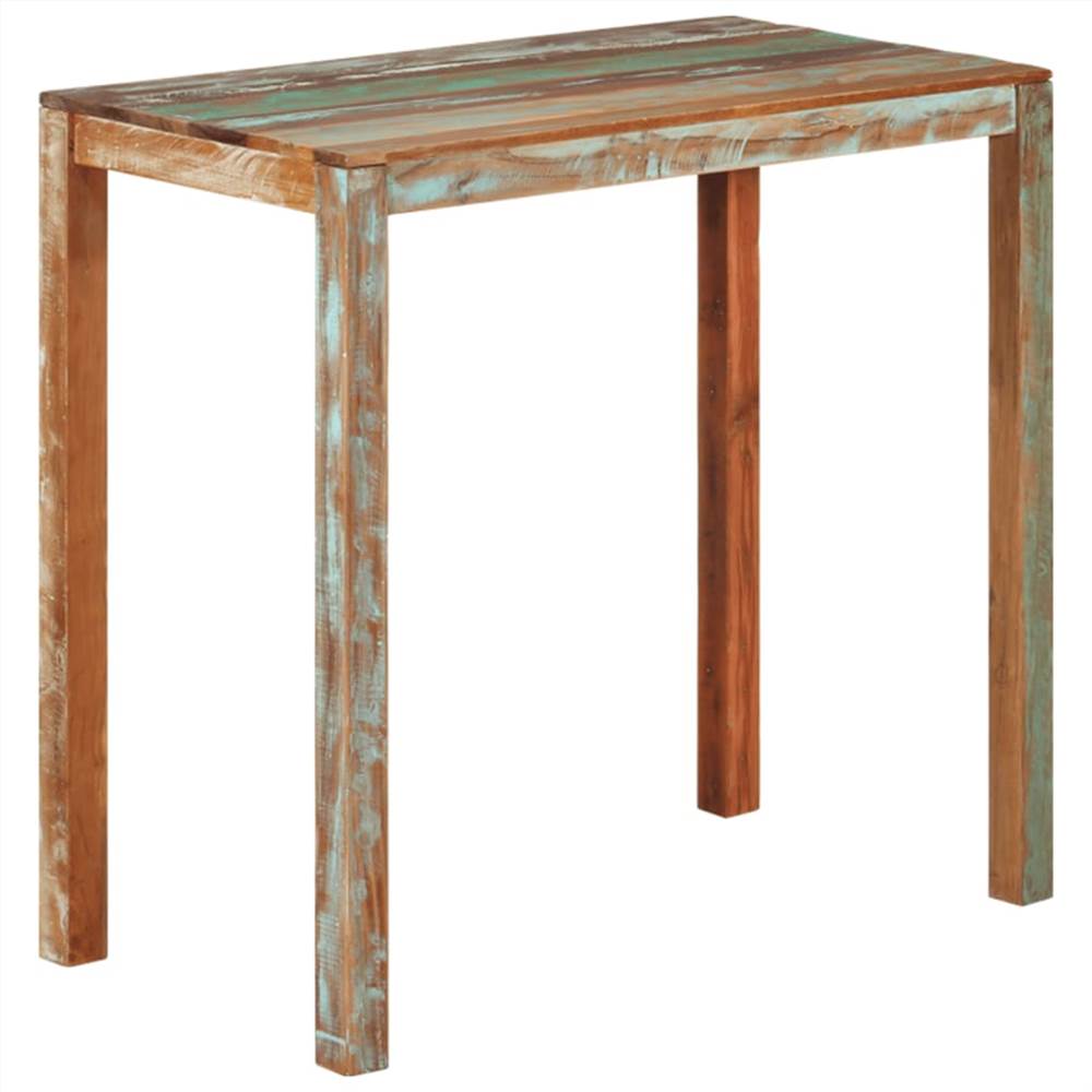 Bar Table 112x60x108 cm Solid Reclaimed Wood