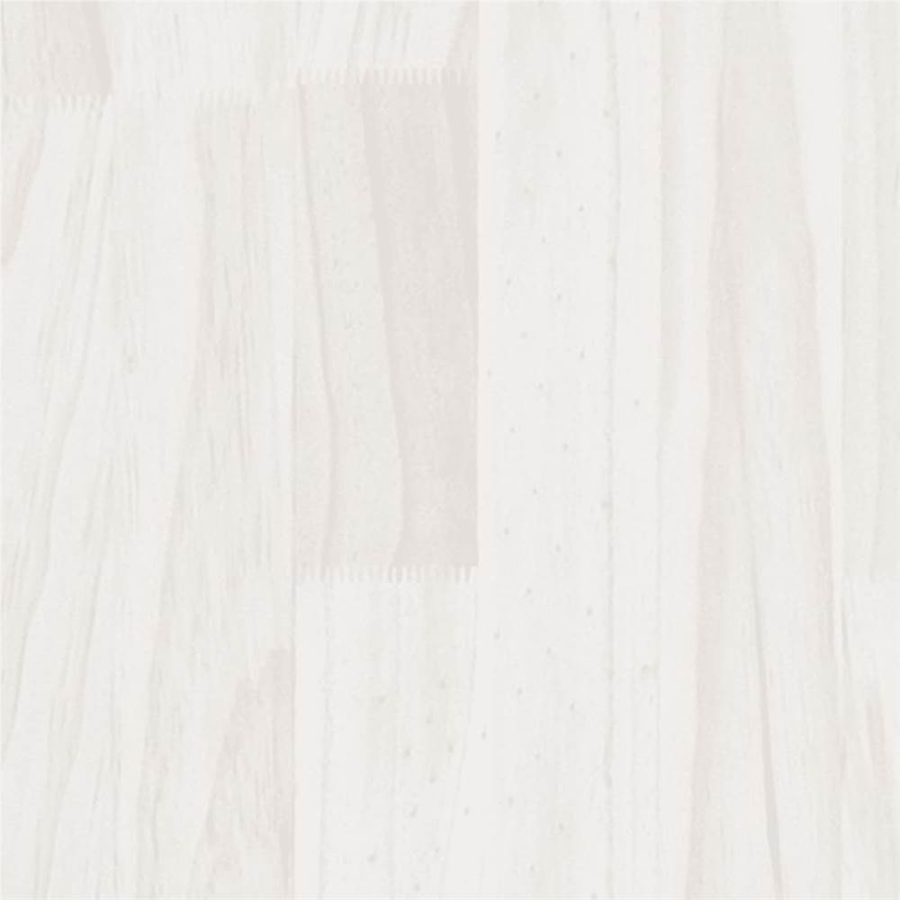 Bed Frame White Solid Pinewood 160x200 cm
