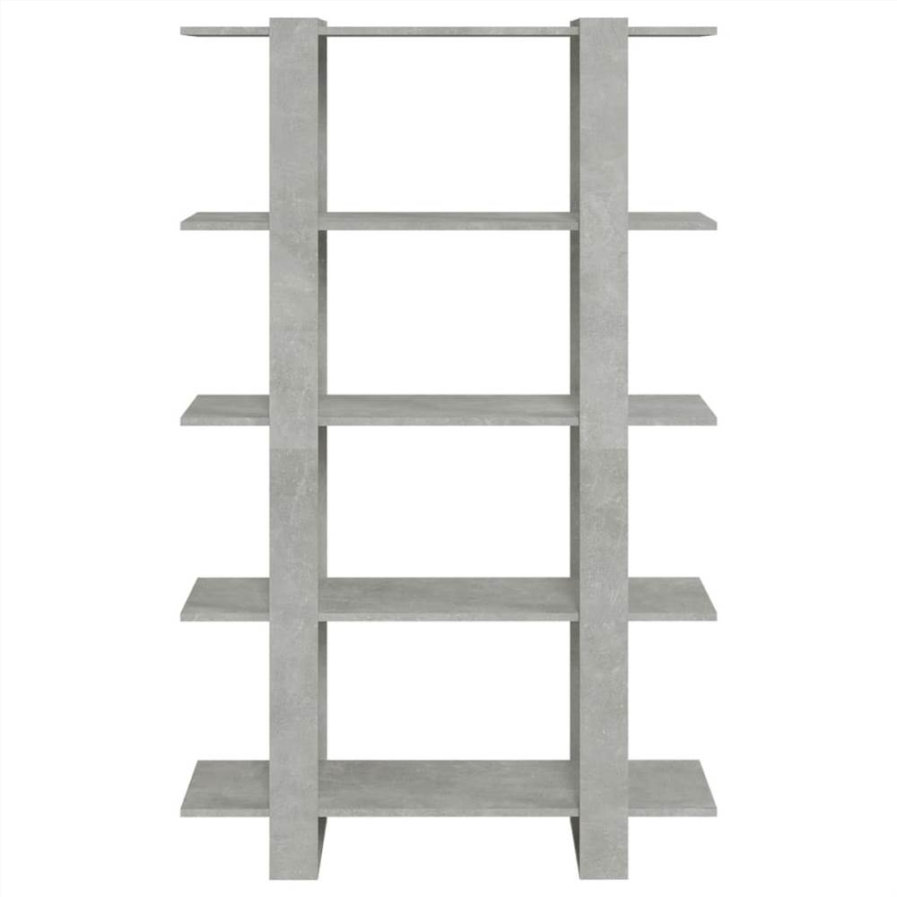 Book Cabinet/Room Divider Concrete Grey 100x30x160 cm