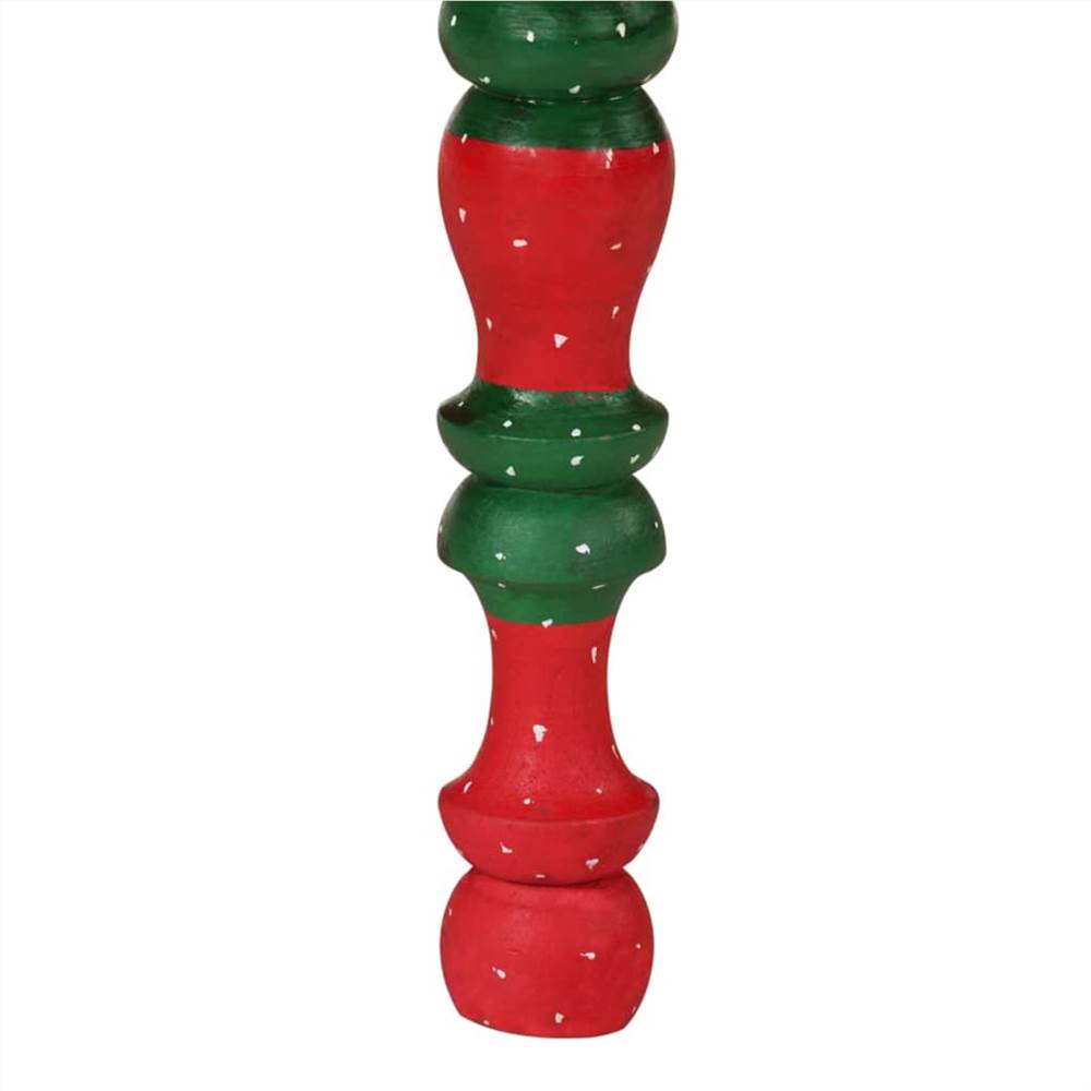 Coffee Table Solid Wood Mango Red Hand Painted