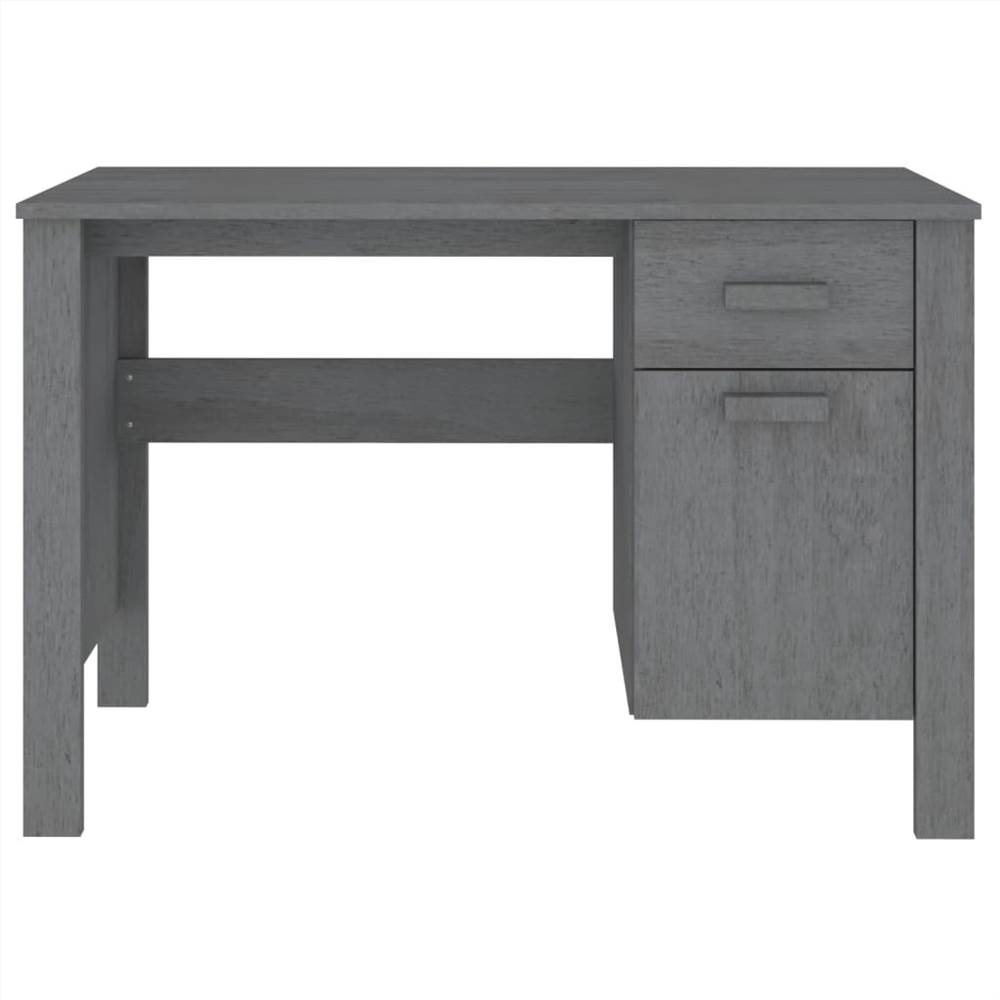 Desk Dark Grey 113x50x75 cm Solid Wood Pine